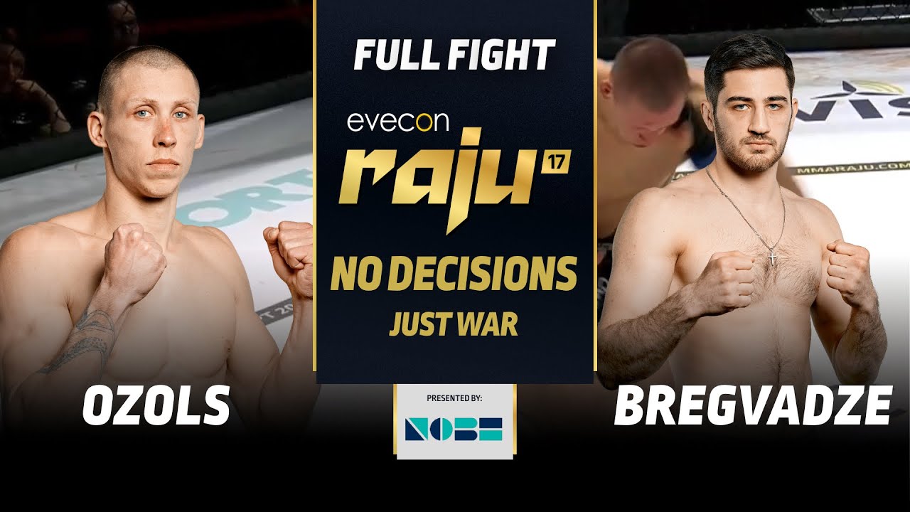 Ričards Ozols vs Nika Bregvadze | FULL FIGHT | Evecon RAJU 17 | Relentless War Ends in TKO!