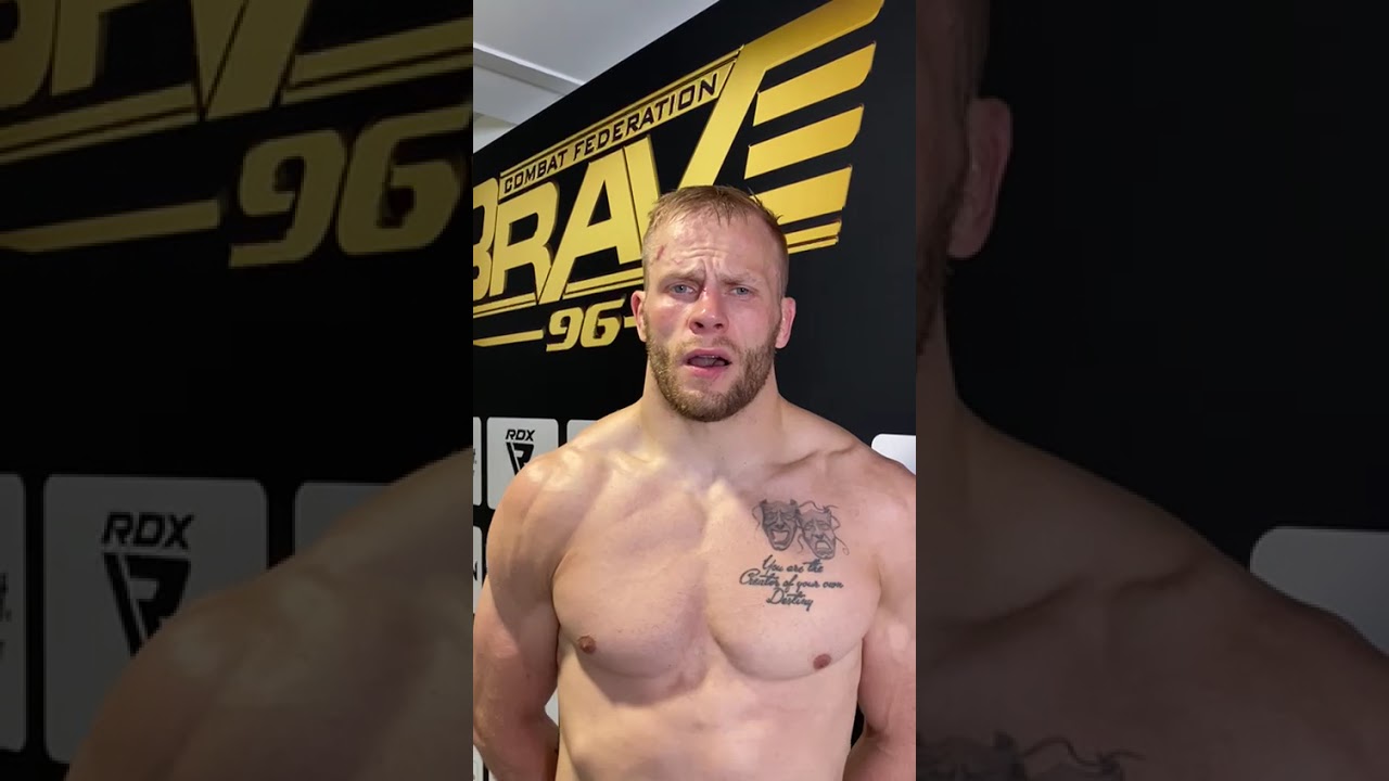 Kristjan Tõniste post-fight interview at Brave CF