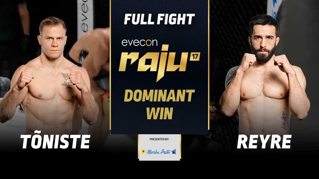 Kristjan Tõniste vs Lucas Reyre | FULL FIGHT | Evecon RAJU 17 | Dominant Decision Win at Home