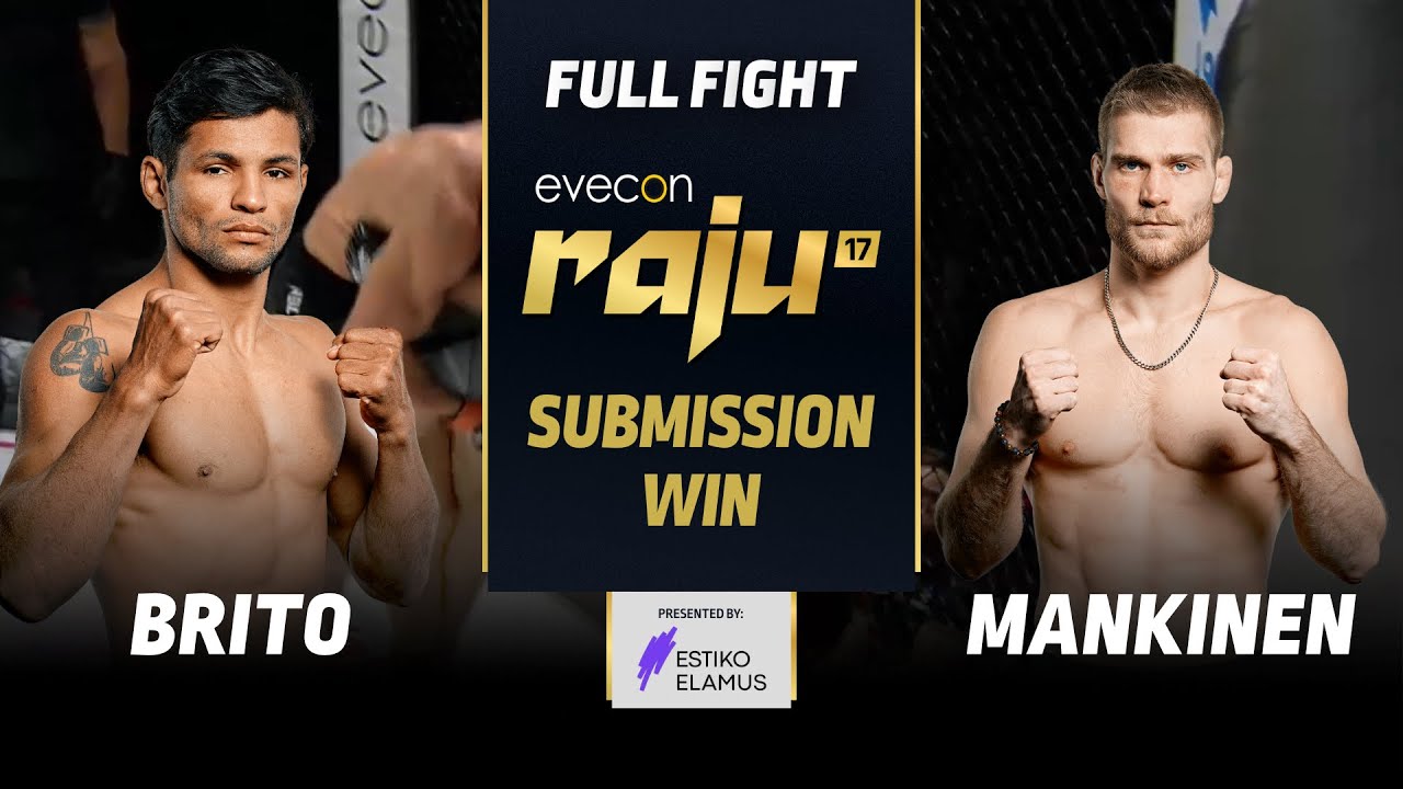 Ville Mankinen vs Claudeci Brito | FULL FIGHT | Evecon RAJU 17 | First-Round Submission Win