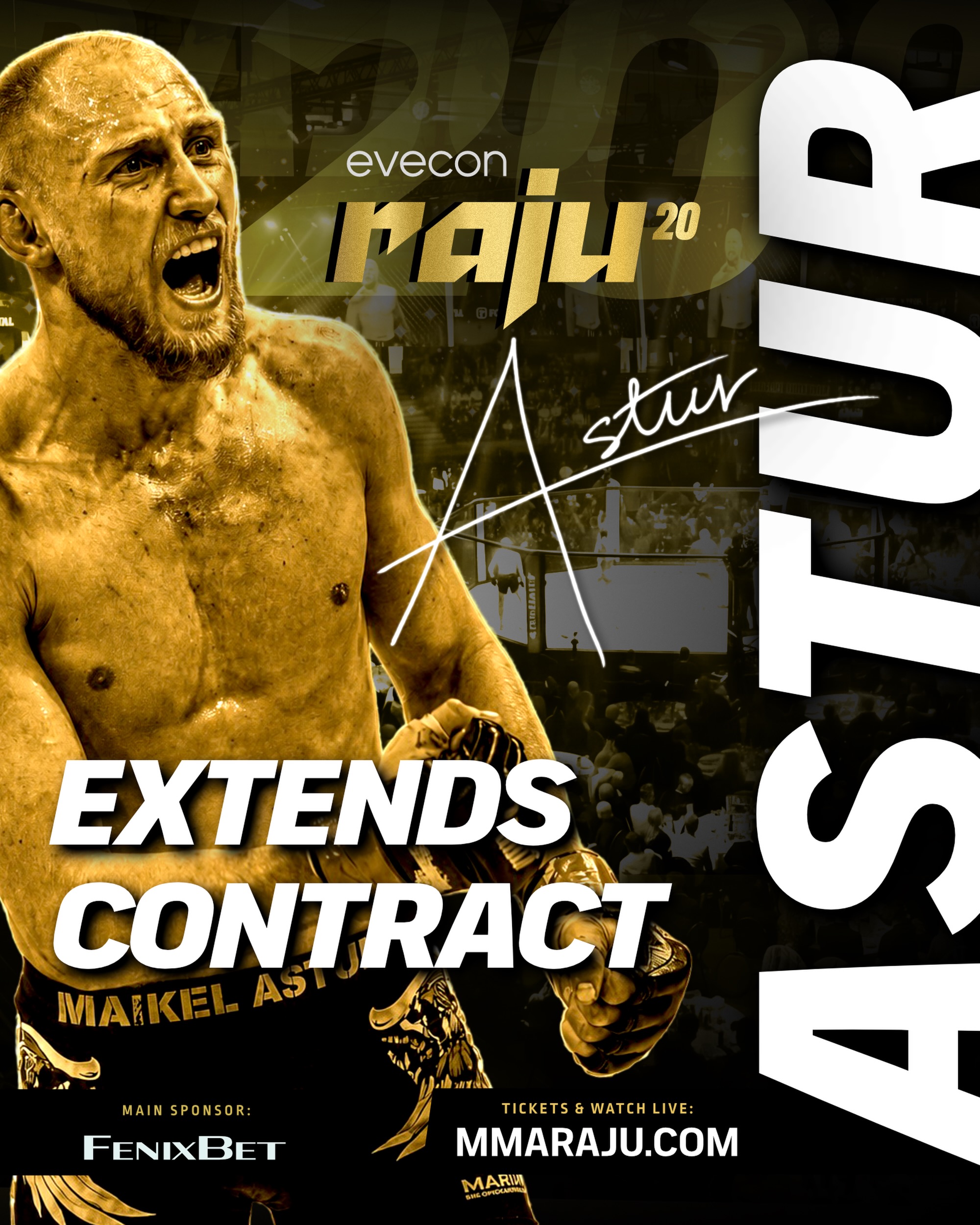 🚨Maikel Astur ei lähe kuhugi

Viis RAJU matši järjest, neli peamatši järjest ja koht Eesti MMA kõige nähtavamate nimede seas räägivad enda e