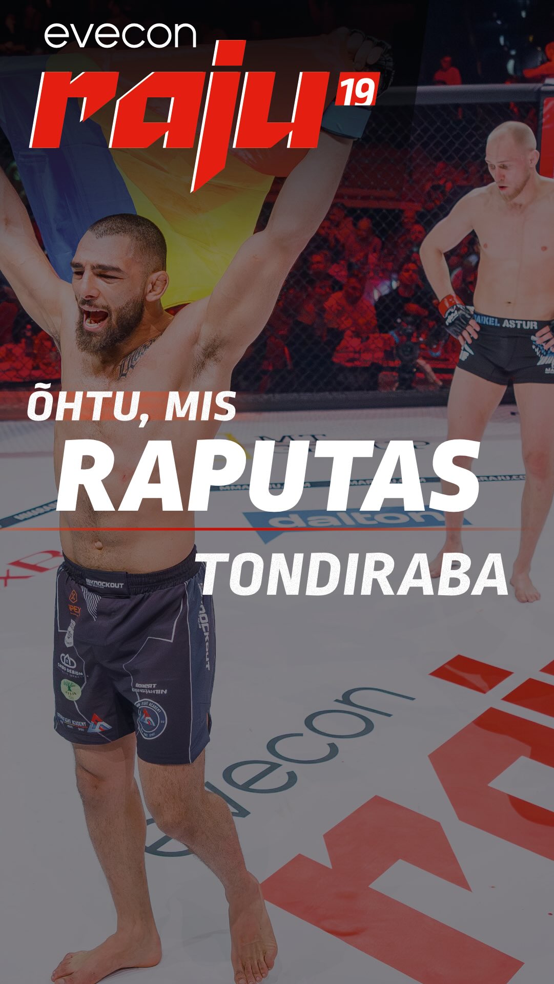 Mõni õhtu on lihtsalt suurem kui tulemused.
RAJU 19 andis meile šokke, puhast emotsiooni ja hetki, mida Eesti MMA fännid veel kaua mäletavad