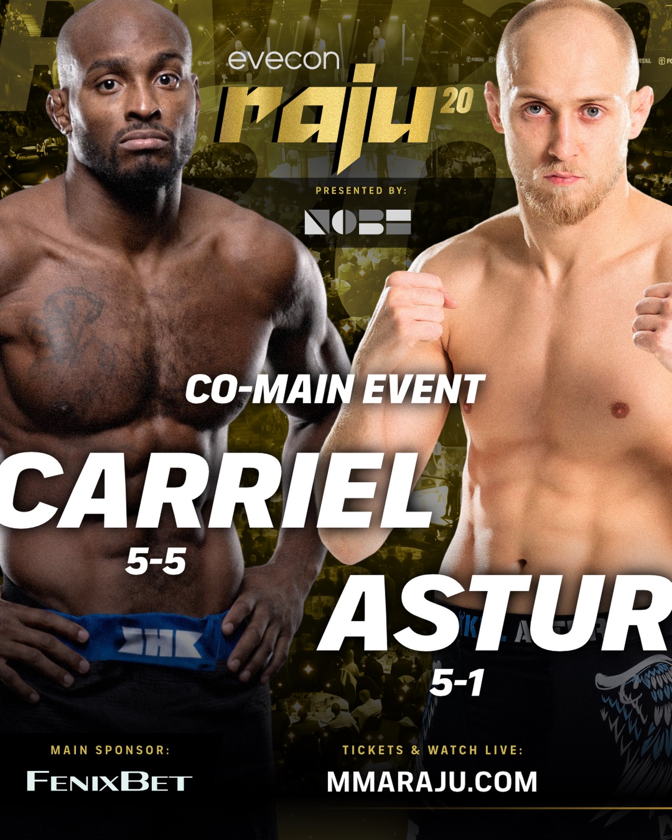 Maikel Asturi vastane on Lévy “The Missile” Carriel!🇫🇷🚀

🥊 Lévy “The Missile” Carriel (5-5) vs Maikel “The Sniper” Astur (5-1) 

Gracie Barr