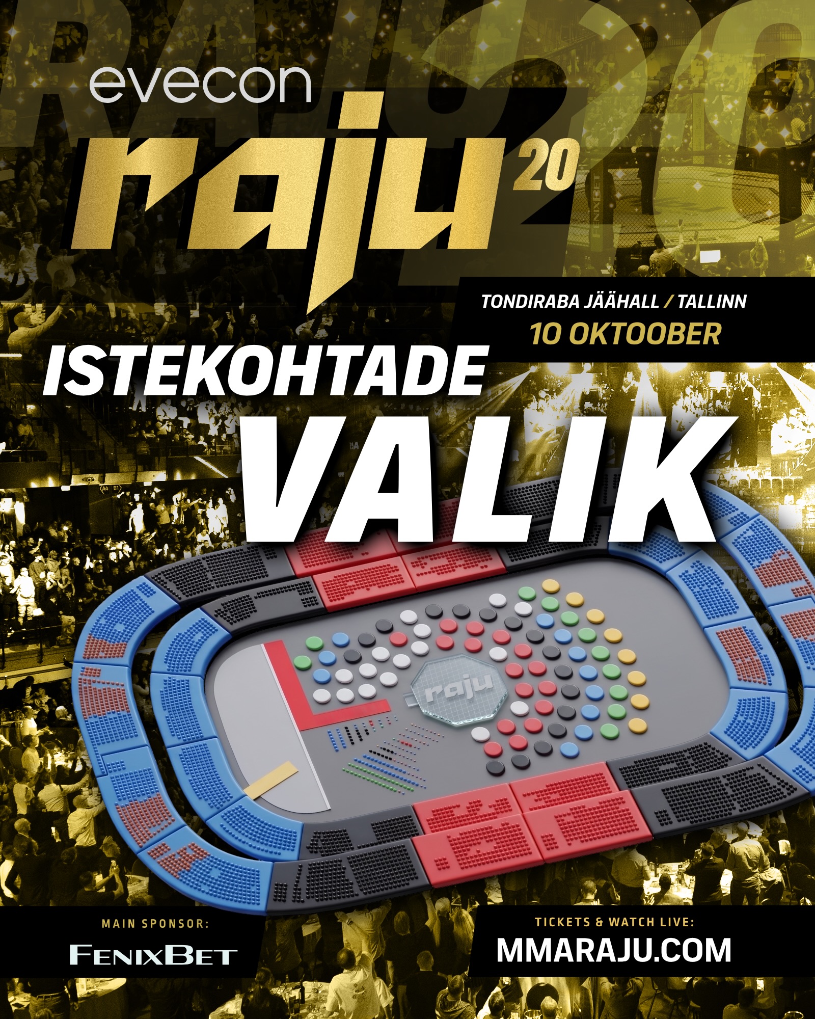 💥 RAJU 20. Teeme juubeliks täismaja.

Juubeliks ei jäta me ühtegi head kohta tühjaks. Võta oma sõbrad kaasa ja vali pilet selle järgi, kui l
